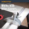 POWERTEC 32" Miter T Track w/T-Bar for Table Saw, Router