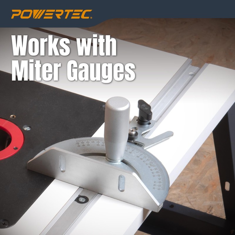 POWERTEC 32" Miter T Track w/T-Bar for Table Saw, Router