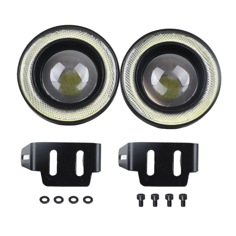 3.5in Car Fog Light Aluminum Housing Waterproof Bright LED Universal