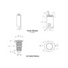 SINKINGDOM Air Activated Switch Button for Sink Garbage Disposal Part,