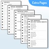 Forvencer Password Book with Individual Alphabetical Tabs, 4" x 5.5"