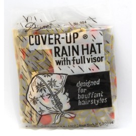 Diane NOS Vintage Diane Cover-Up Rain Hat – Full Visor Bonnet –  Daisies #718