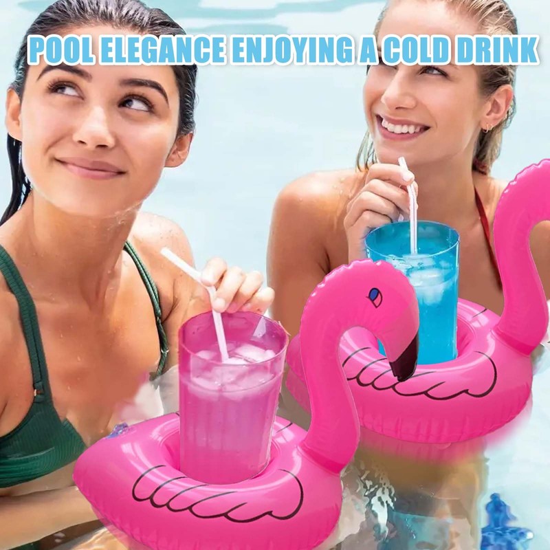 Inflatable Drinks Holder, 6 Pcs Inflatable Drink Holder Float, Cute