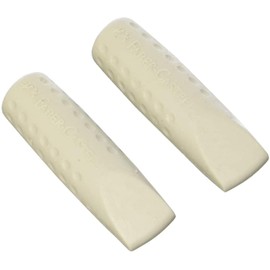 Faber-Castell Grip 2001 Eraser Cap 187000 Pack of 3 x 2 Grey = Pack of 6