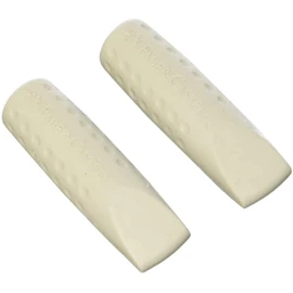 Faber-Castell Grip 2001 Eraser Cap 187000 Pack of 3 x 2 Grey = Pack of 6