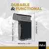Palió Pro Scorpius Angled Black Single-Jet Refillable Butane Torch Lighter