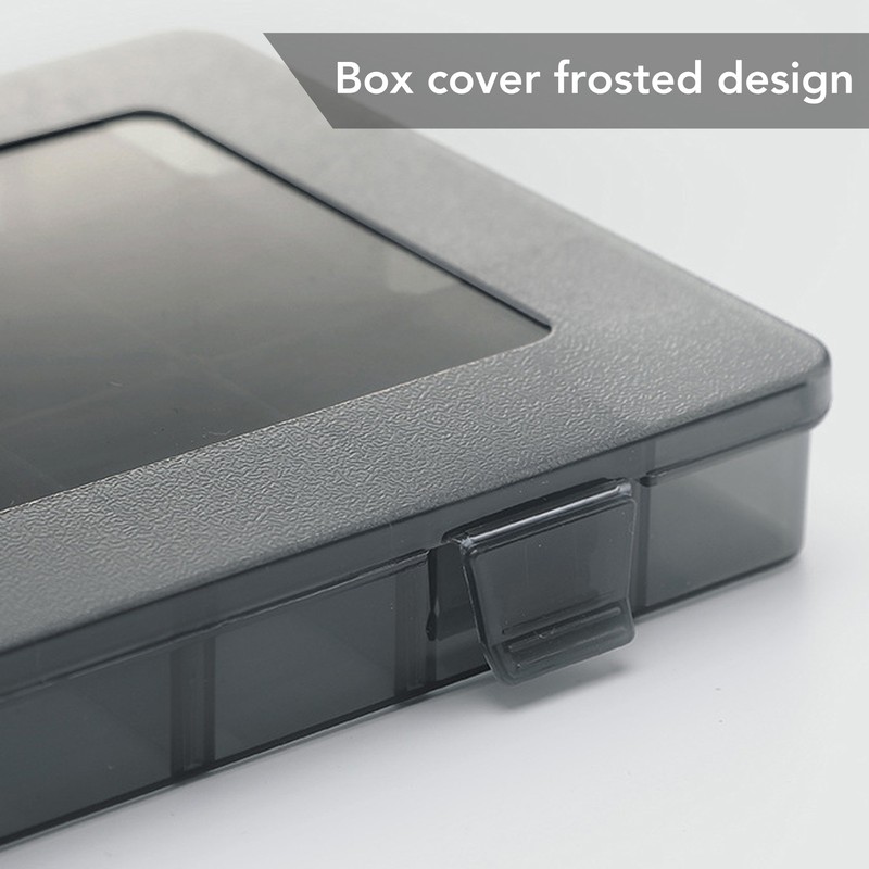 Multi Compartment Parts Box Removable Divider Transparent Plastic 18 Grids