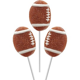Sports Ball Candy Basketball, Football, Soccer, and Baseball, Individually Wrapped Sport Variety Pack (Football, 24-Pack)