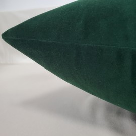 Decor Ur Space Luxury Velvet Pillow Covers Super Soft Decorative Square Throw Pillow Covers Case Cushion Covers for Sofa Couch Bedroom Home Car Decor (Green, 20" x 20")