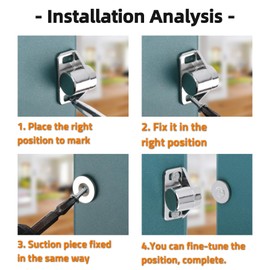 Tissting Pack of 4 Metal Magnetic Catch Zinc Alloy Magnetic Catch Balcony Door Magnetic Cabinet Door Magnet Cabinet Fittings for Main Furniture Cabinet (Gold)