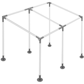 ICITYWALL 6 Leg Carport Kits，Slant Roof Canopy Fitting Kit with 1-3/8" ID, Galvanized Steel Carport Connectors, shed Frame kit DIY Project