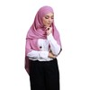 Crepe Muslin Hijab with Integrated Hood Magenta One Size, magenta