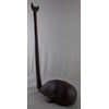 Rustic Brown Cast Iron High Whale Tail Paper Towel Holder