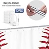 Yookeb Baseball Sports Bathroom Shower Curtain 71W by 71H Inch