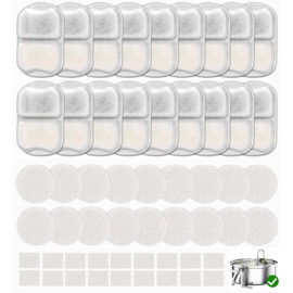 18 Sets Pet Dog Water Fountain Filter Replacement Compatible with Oneisall 7L/230oz Stainless Steel Dog Dispenser - Filtered Dog Water Bowl - Replacement Filters and Sponge