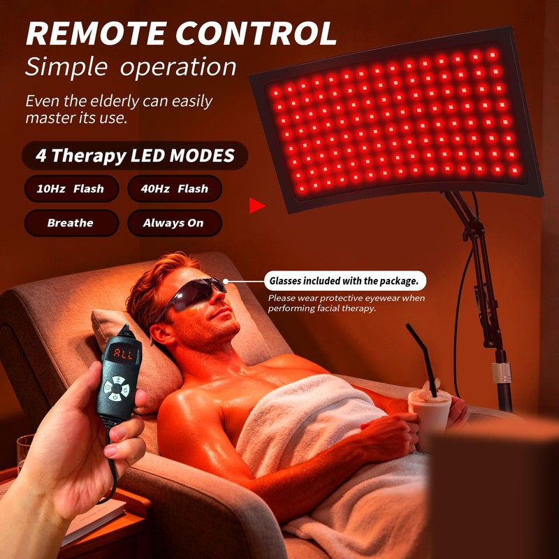 Red Light Therapy for Body, FSA 17x9" Curved Infrared Light