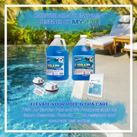 My Garden Pool Splash Pool & Spa Antifreeze 7 in 1 Test Strips and 1.5" Threaded Pool Spa Return Line Winterizing Plug & Pool Filter Drain Plug - Ultimate Pool and Spa Winterizing ! - 2 Pack