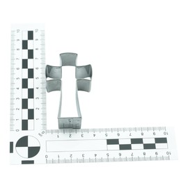 BekkiB - Cookie Cutter "Cross" - approx. 6.3 cm, Christian Symbol, Stainless Steel, Dishwasher Safe - 3461