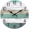 CHYLIN Wall Clock Silent Non Ticking Wall Clocks Battery Operated,Teal