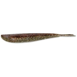 Lunker City Fin-S Fish Lure, 5 per Bag (Rootbeer Shiner, 7-Inch)