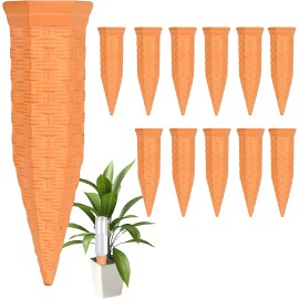 MINGKAI Baxrou Plant Self Watering Stakes 12 Pack Terracotta Watering Spikes for Indoor