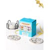LIFVER Absorbent Drink Coasters with Holder, Set of 6 Ceramic
