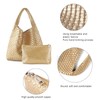 Woven Tote Bag For Women,Vegan Leather Hand Woven Handbags And