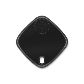 Key Finder,Item Finder Works with Apple Find My (iOS only), Smart Bluetooth Tracker for Suitcase, Bags, Wallets,Pets and More. Replaceable Battery,Privacy Protection. (Black,1 Pack)