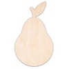 Creative Deco Personalisierte Holzscheiben Obst Holzanhänger Sperrholz 3mm | Birne