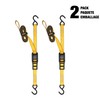 DEWALT DXBC90042 Black/Yellow 1” x 12’ Cam-Buckle Straps - 500