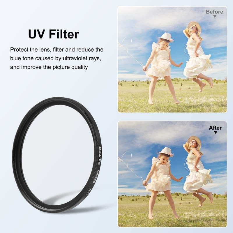 PULUZ 52mm CPL+ UV filter compatible with GoPro Hero11 Black