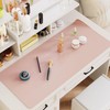 Makeup Mat for Vanity Top Protector, Waterproof Dual-Sided PU Leather