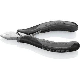 Knipex Esd Electronics Diagonal Cutters - Pointed Small Bevel 115Mm