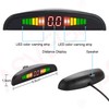 ASVEGE Rückfahr Radar LED Parksensor,Halbmond 4 Sensor, Rückfahrsicherung, Parkradar Monitorsystem