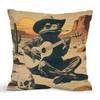 Funny Throw Pillow Covers 18x18, Western Cowboy Frog Decor