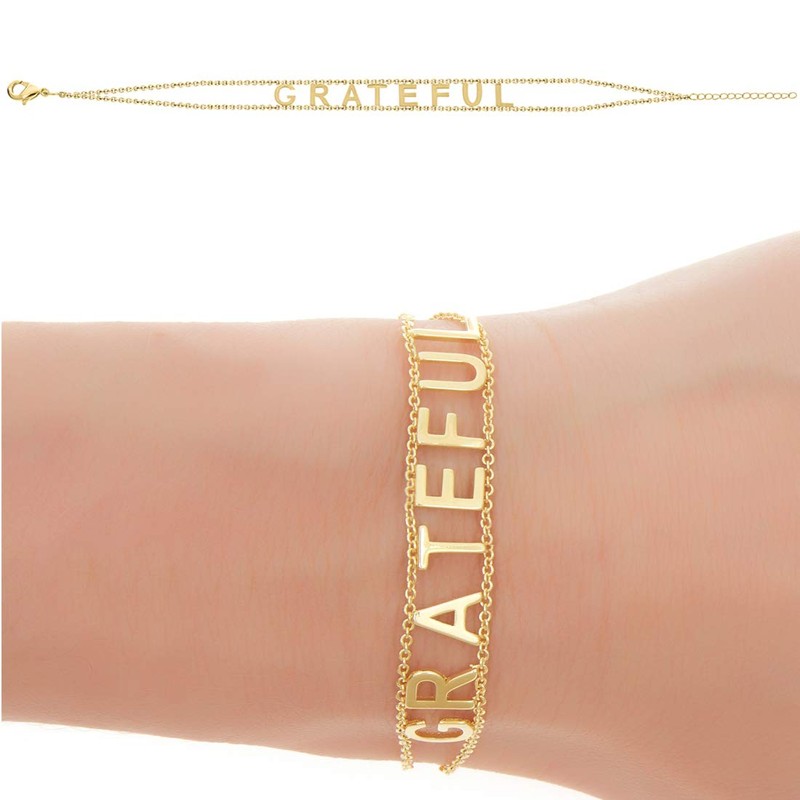 Maya J Empowered Grateful Bracelet Yellow