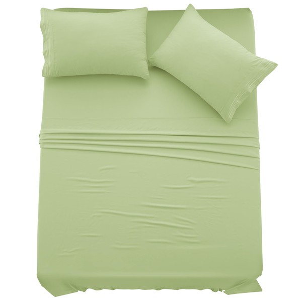 LUX Décor Queen Sheet Set - 4 Piece Ultra-Soft Microfiber