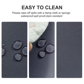 DWCN Table Cloth Wipe Clean Tablecloth Outdoor Table Cloth Waterproof Tablecloth Wipeable Tablecloths Rectangular Grey Tablecloth 140X200 cm Polyester Dining Table Cover