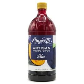 Amoretti - Natural Plum Artisan Flavor Paste, 2.2 lbs, Perfect For Ice Cream, Beverages, Cakes, and more, Preservative Free, Vegan, Gluten Free, No Artificial Sweeteners, Highly Concentrated
