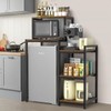 ikkle Mini Fridge Stand with Storage Shelves, 3-Tier Mini Fridge