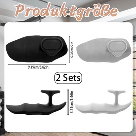 Gym Grip, 2 Paar Anti-Rutsch Gym Grip Pads, Ergonomische Gummi Fitness Handschutz Gym Trainingshandschuhe Herren und Damen Klimmzuggriffe Grip für Crosstraining, für Krafttraining, Gewichtheben