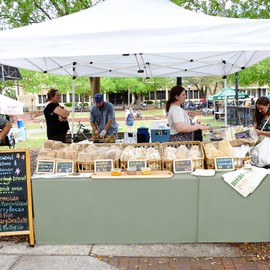 Nasitos 2 Pack Fitted Tablecloth for 4 Foot Tables-Sage Green Open Back Folding Table Cover Washable and Wrinkle Resistant Table Cloth for Weddings, Trade Show, Career Fair, Convention, Events