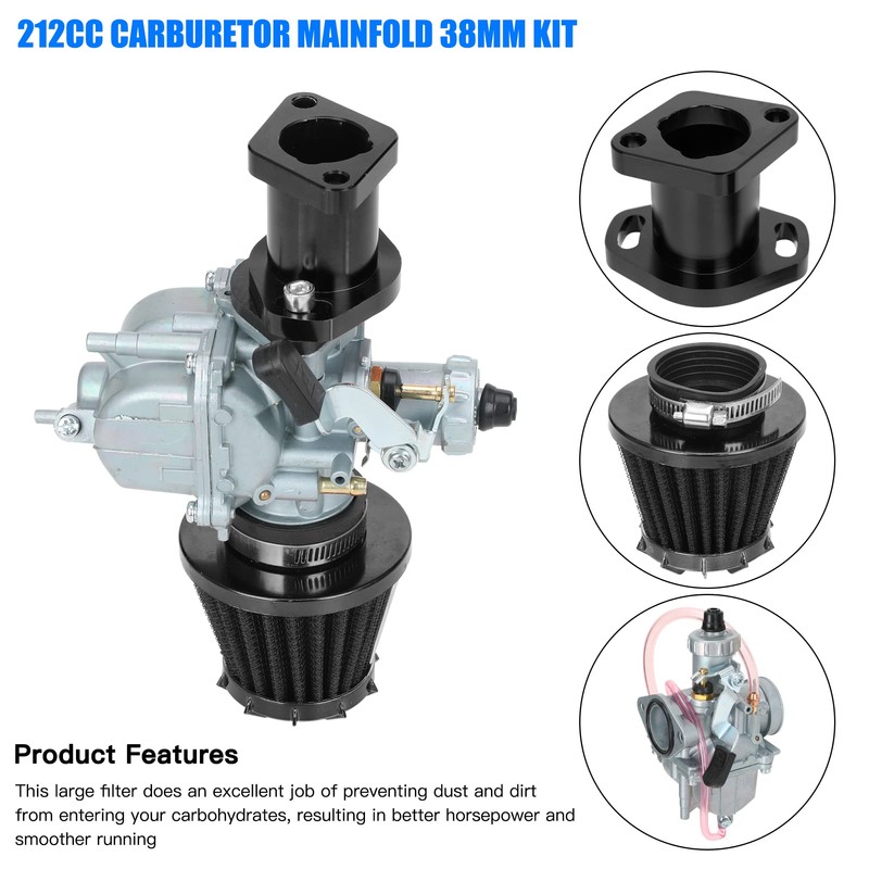 YOXUFA VM22 26mm Carb 212cc Carburetor Kit Replacement for Predator