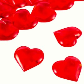 LND Gifts Acrylic Heart Gems: Elegant Crystal Heart Decorations, Versatile Hearts, Ideal as Heart Scatter Table Decorations for Various Crafts and Events 75grams
