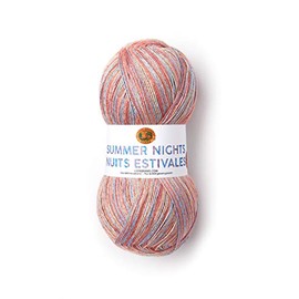 Lion Brand Yarn Summer Nights Bonus Bundle Yarn, Island Breeze (1 skein/ball)