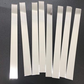 NUO RUI 50 Pieces 3/8" x 5" Rectangle Mirror Tiles for Craft Projects