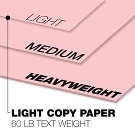 Springhill 11” x 17” Pink Copy Paper, 24lb Bond/60lb Text, 89gsm, 500 Sheets (1 Ream) – Colored Printer Paper with Smooth Finish – Versatile and Flexible Computer Paper – 024063R