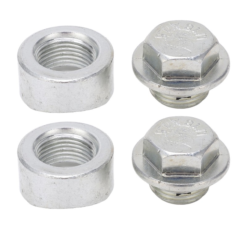 1 Pair Oxygen Sensor Weld Bung M18 X 1.5mm Notched