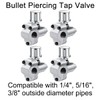 Greluma 4 PCS Piercing Valve Sets BPV-31 Refrigerator Faucet Valve