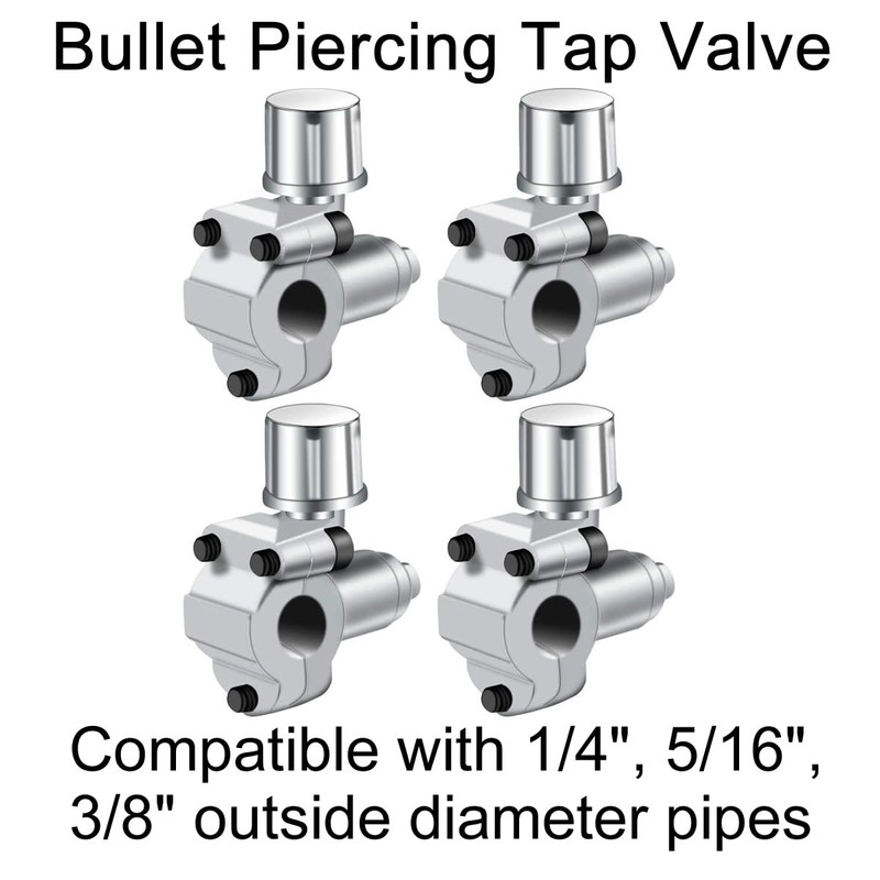 Greluma 4 PCS Piercing Valve Sets BPV-31 Refrigerator Faucet Valve